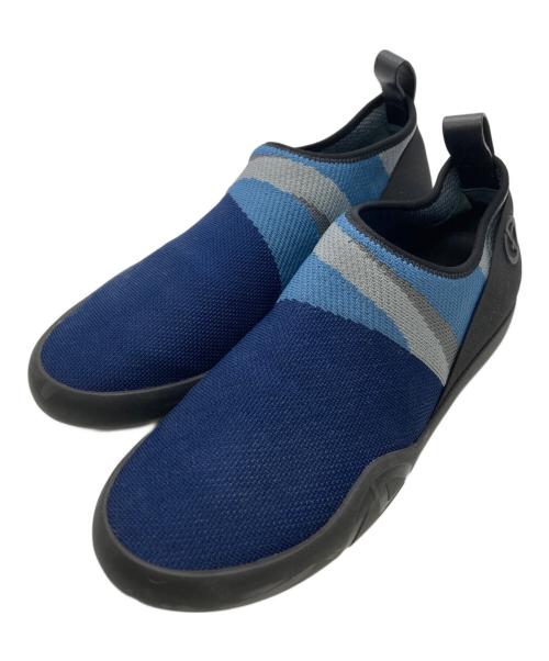 GIORGIO ARMANI（ジョルジョアルマーニ）GIORGIO ARMANI (ジョルジョアルマーニ) Cloth flats スリッポン ブルー サイズ:9の古着・服飾アイテム