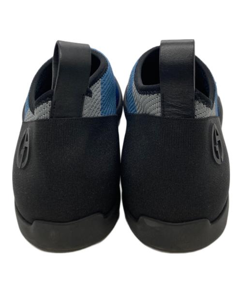 GIORGIO ARMANI（ジョルジョアルマーニ）GIORGIO ARMANI (ジョルジョアルマーニ) Cloth flats スリッポン ブルー サイズ:9の古着・服飾アイテム