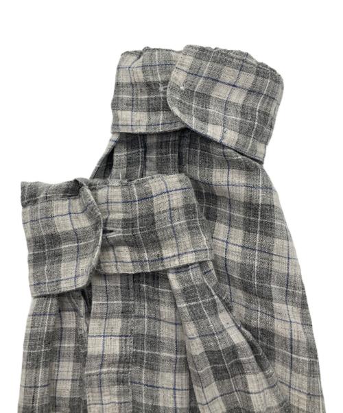 STEVEN ALAN（スティーブンアラン）STEVEN ALAN (スティーブンアラン) MONTI CHECK BOX REGULAR COLLAR SHIRT-BOLD/シャツ グレー サイズ:Ｍの古着・服飾アイテム