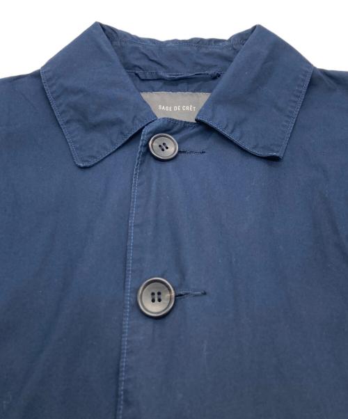 sage de cret（ｻｰｼﾞｭﾃﾞｸﾚ）sage de cret (サージュデクレ) 撥水ステンカラーコート ネイビー サイズ:Sの古着・服飾アイテム