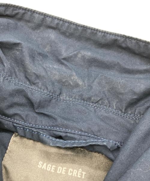 sage de cret（ｻｰｼﾞｭﾃﾞｸﾚ）sage de cret (サージュデクレ) 撥水ステンカラーコート ネイビー サイズ:Sの古着・服飾アイテム