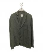 sage de cretサージュデクレ）の古着「リネンジャケット」｜オリーブ