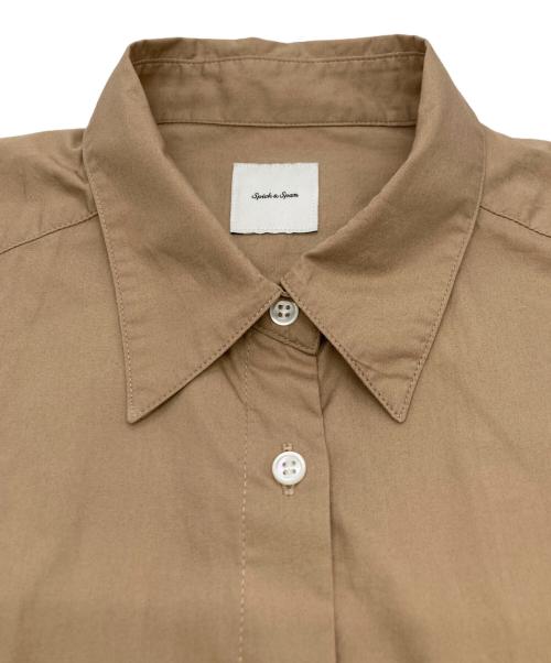 Spick and Span（スピック＆スパン）Spick and Span (スピックアンドスパン) 50コットンオーバーシャツ ブラウン サイズ:FREEの古着・服飾アイテム