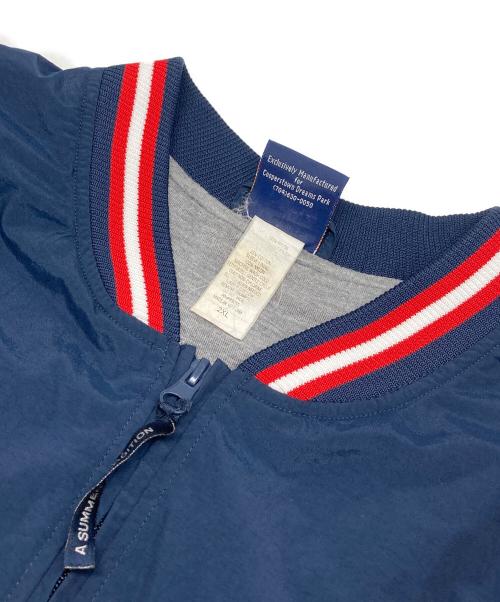 Cooperstown（クーパーズタウン）Cooperstown (クーパーズタウン) ハーフジップナイロンスウェット ネイビー サイズ:2XLの古着・服飾アイテム