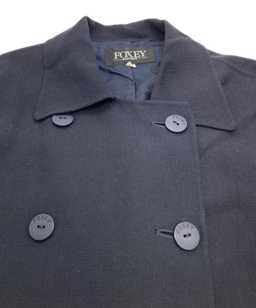FOXEY（フォクシー）FOXEY (フォクシー) ダブルロングコート ネイビー サイズ:FREEの古着・服飾アイテム