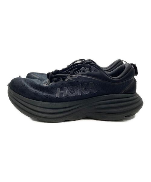 HOKAONEONE（ホカオネオネ）HOKAONEONE (ホカオネオネ) BONDI 8 ローカットスニーカー ブラック サイズ:US9.5 2Eの古着・服飾アイテム