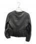 HUGO BOSS (ヒューゴ ボス) ノーカラー バイカーレザージャケット ブラック サイズ:Ｓ：13000円