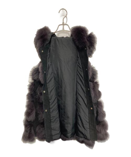 USED（ユーズド）USED (ユーズド) リアルファーベスト グレー サイズ:XLの古着・服飾アイテム