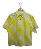 Acne studiosアクネ ストゥディオス）の古着「パネル柄半袖シャツ」｜イエロー