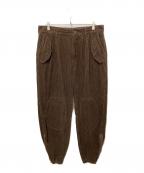 Engineered Garmentsエンジニアドガーメンツ）の古着「ニーパッチコーデュロイパンツ」｜ブラウン