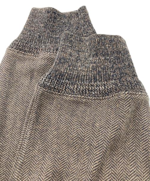 RRL（ダブルアールエル）RRL (ダブルアールエル) ヘリンボーン スウェット ベイカー ジョガー パンツ ブラウン サイズ:Lの古着・服飾アイテム