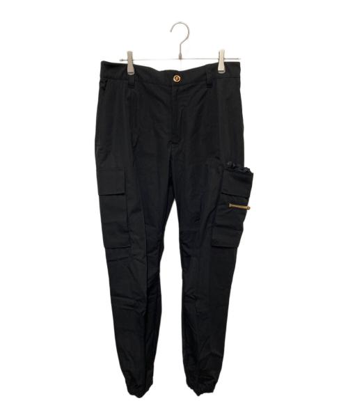 VERSACE（ヴェルサーチェ）VERSACE (ヴェルサーチェ) メドゥーサカーゴ / カーゴパンツ ブラック サイズ:50の古着・服飾アイテム
