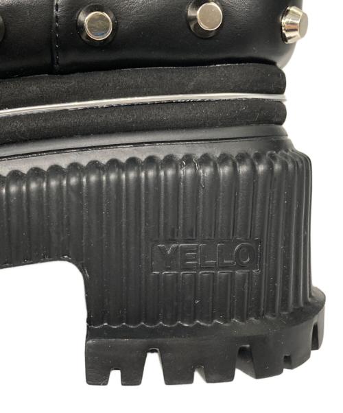 YELLO（イエロ）YELLO (イエロー) TWO-TONE SHORT BOOTS ブラック サイズ:Ｍの古着・服飾アイテム