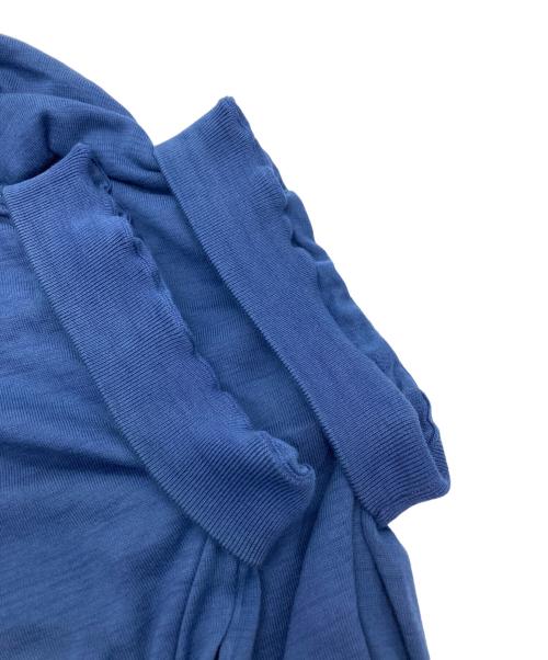 DRAWER（ドゥロワー）DRAWER (ドゥロワー) 16G天竺編みクルーフレンチスリーブニット ネイビー サイズ:-の古着・服飾アイテム