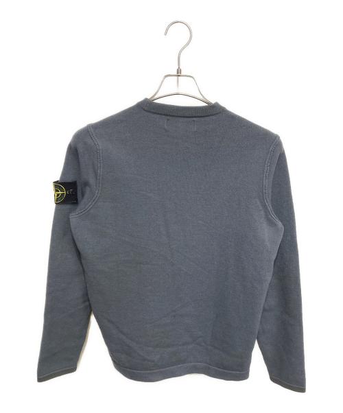 STONE ISLAND（ストーンアイランド）STONE ISLAND (ストーンアイランド) ロゴワッペン クルーネックニット ネイビー サイズ:Ｍの古着・服飾アイテム