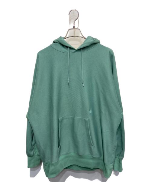 nanamica（ナナミカ）nanamica (ナナミカ) フーデッドプルオーバースウェット グリーン サイズ:Lの古着・服飾アイテム