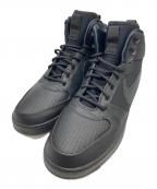 NIKEナイキ）の古着「Nike Court Borough Mid Winter ハイカットスニーカー」｜Triple Black