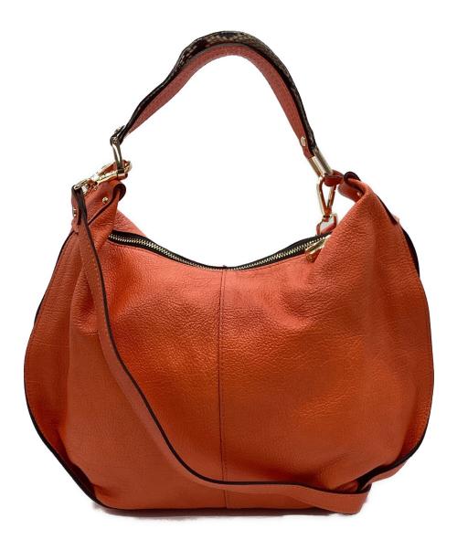 GIANNI CHIARINI（ジャンニ キアリーニ）GIANNI CHIARINI (ジャンニ キアリーニ) 2WAYショルダーバッグ オレンジの古着・服飾アイテム