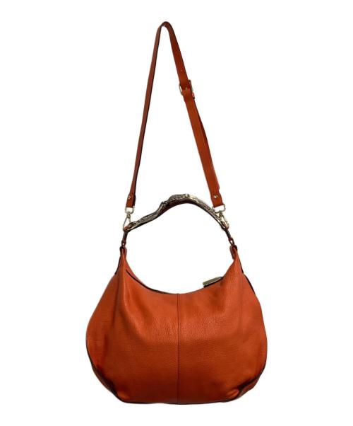 GIANNI CHIARINI（ジャンニ キアリーニ）GIANNI CHIARINI (ジャンニ キアリーニ) 2WAYショルダーバッグ オレンジの古着・服飾アイテム