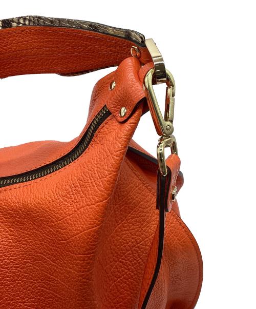 GIANNI CHIARINI（ジャンニ キアリーニ）GIANNI CHIARINI (ジャンニ キアリーニ) 2WAYショルダーバッグ オレンジの古着・服飾アイテム