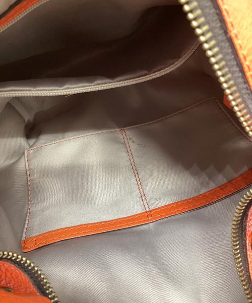 GIANNI CHIARINI（ジャンニ キアリーニ）GIANNI CHIARINI (ジャンニ キアリーニ) 2WAYショルダーバッグ オレンジの古着・服飾アイテム