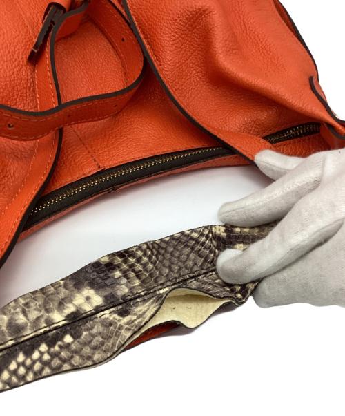 GIANNI CHIARINI（ジャンニ キアリーニ）GIANNI CHIARINI (ジャンニ キアリーニ) 2WAYショルダーバッグ オレンジの古着・服飾アイテム