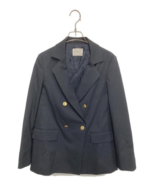 IENA（イエナ）IENA (イエナ) T/Rツイル ダブルブレストジャケット ネイビー サイズ:38の古着・服飾アイテム