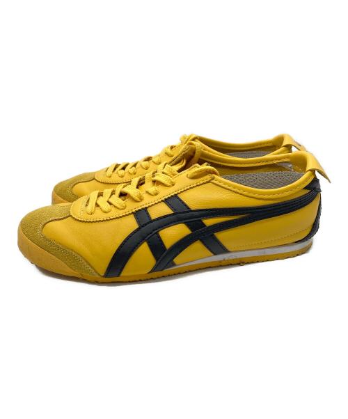 Onitsuka Tiger（オニツカタイガー）Onitsuka Tiger (オニツカタイガー) MEXICO 66 ローカットスニーカー イエロー×ブラック サイズ:26.5㎝の古着・服飾アイテム
