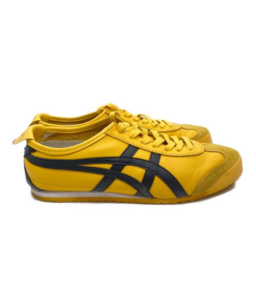 Onitsuka Tiger（オニツカタイガー）Onitsuka Tiger (オニツカタイガー) MEXICO 66 ローカットスニーカー イエロー×ブラック サイズ:26.5㎝の古着・服飾アイテム