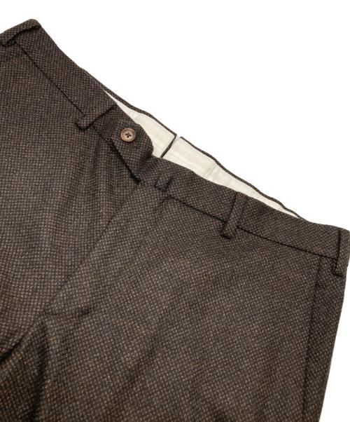 INCOTEX（インコテックス）INCOTEX (インコテックス) ウールパンツ ブラウン サイズ:50の古着・服飾アイテム
