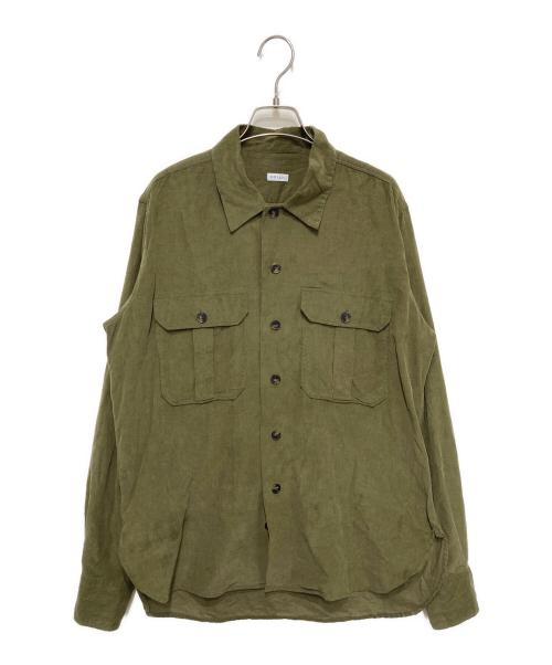 ORIAN（オリアン）ORIAN (オリアン) コーデュロイシャツ グリーン サイズ:Lの古着・服飾アイテム