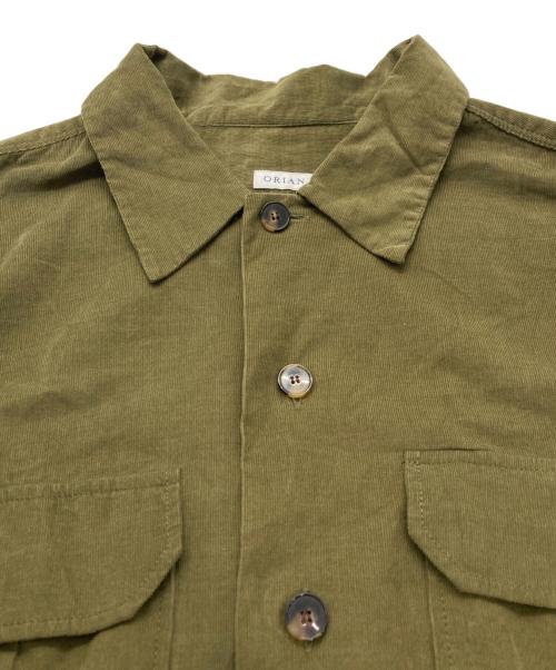 ORIAN（オリアン）ORIAN (オリアン) コーデュロイシャツ グリーン サイズ:Lの古着・服飾アイテム