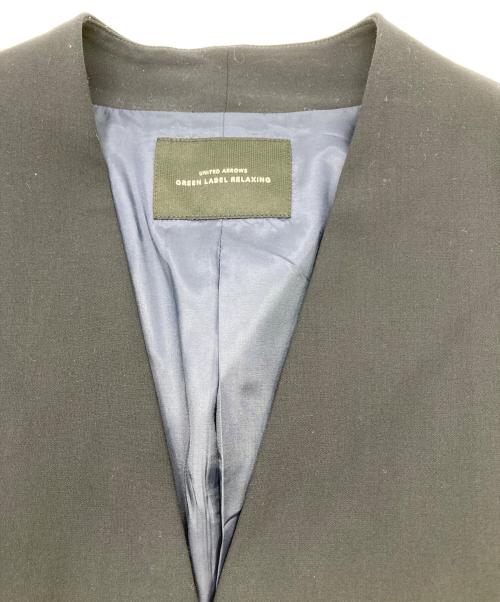 green label relaxing（グリーンレーベルリラクシング）green label relaxing (グリーンレーベルリラクシング) ノーラペルコート ネイビー サイズ:36の古着・服飾アイテム