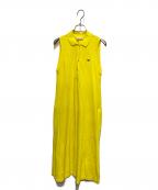 LACOSTEラコステ）の古着「ノースリーブポロワンピース」｜イエロー