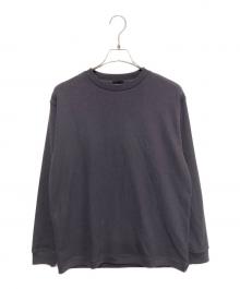 green label relaxing（グリーンレーベルリラクシング）の古着「クリア ウェーブ サーマル クルーネック Tシャツ」｜ネイビー