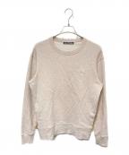 Acne studiosアクネ ストゥディオス）の古着「フェイスパッチ クルーネックスウェット」｜ベージュ