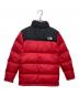 THE NORTH FACE (ザ ノース フェイス) ダウンジャケット レッド×ブラック サイズ:L(14/16)　：6000円