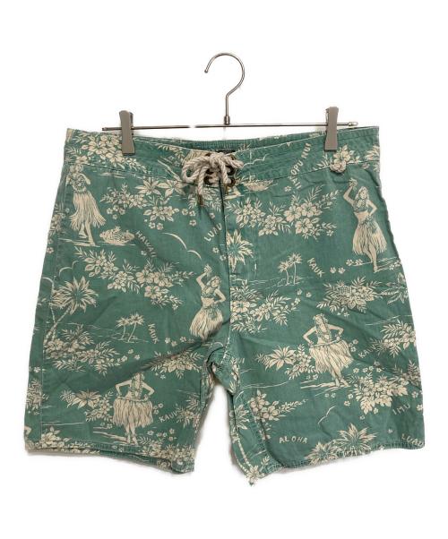 POLO BY RALPH LAUREN（ポロ バイ ラルフローレン）POLO BY RALPH LAUREN (ポロ バイ ラルフローレン) アロハショーツ グリーン サイズ:86cm（W34)の古着・服飾アイテム