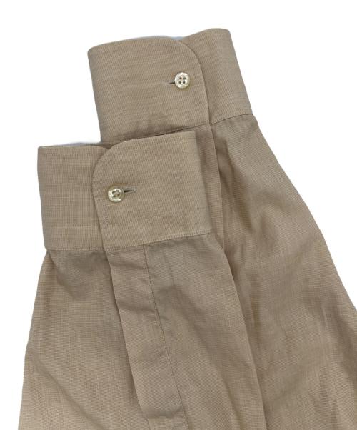 Burberry's（バーバリーズ）Burberry's (バーバリーズ) ワンポイントロゴ刺繍シャツ ベージュ サイズ:42の古着・服飾アイテム