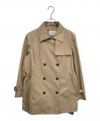 23区ニジュウサンク）の古着「コットンポリエステルギャバジン ショート トレンチコート」｜ベージュ