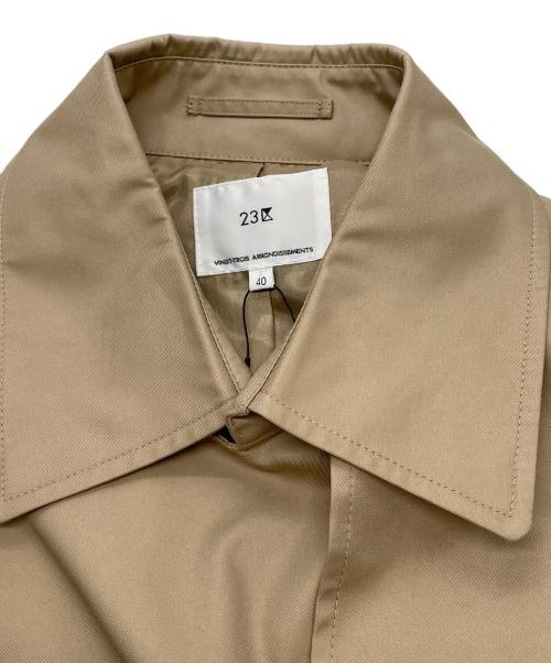 23区（ニジュウサンク）23区 (ニジュウサンク) コットンポリエステルギャバジン ショート トレンチコート ベージュ サイズ:40 未使用品の古着・服飾アイテム