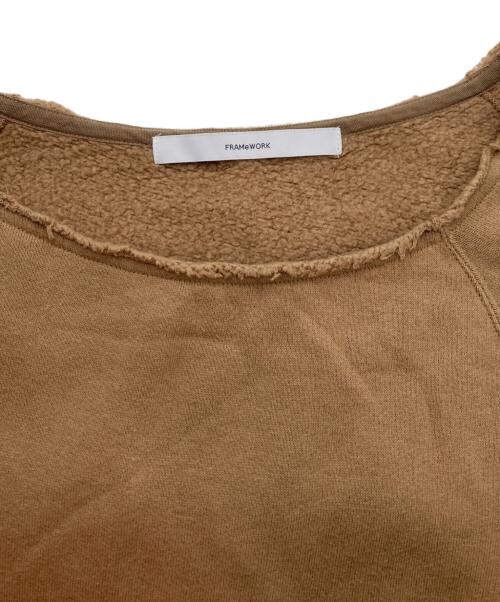 FRAMeWORK（フレームワーク）FRAMeWORK (フレームワーク) カットオフスウェット ブラウン サイズ:FREEの古着・服飾アイテム