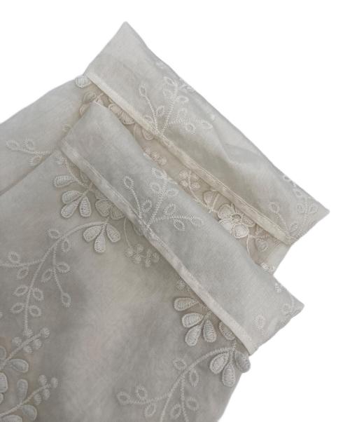 BEAUTY&YOUTH（ビューティーアンドユース）BEAUTY&YOUTH (ビューティーアンドユース) ノーカラーレースシャツ ホワイト サイズ:FREEの古着・服飾アイテム