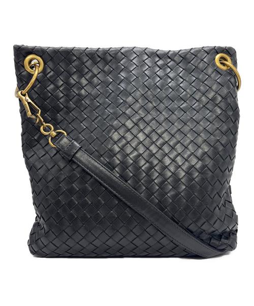 BOTTEGA VENETA（ボッテガベネタ）BOTTEGA VENETA (ボッテガベネタ) ショルダーバッグ ブラックの古着・服飾アイテム