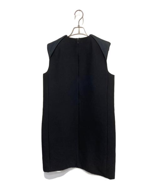 CELINE（セリーヌ）CELINE (セリーヌ) ウールノースリーブワンピース ブラック サイズ:42の古着・服飾アイテム