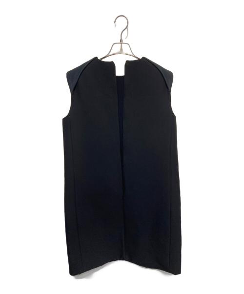 CELINE（セリーヌ）CELINE (セリーヌ) ウールノースリーブワンピース ブラック サイズ:42の古着・服飾アイテム