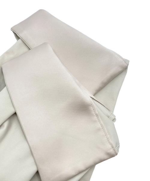 ELIN（エリン）ELIN (エリン) ノーカラーベルテッドコート アイボリー サイズ:36の古着・服飾アイテム