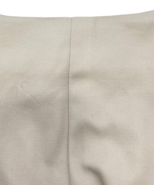 ELIN（エリン）ELIN (エリン) ノーカラーベルテッドコート アイボリー サイズ:36の古着・服飾アイテム