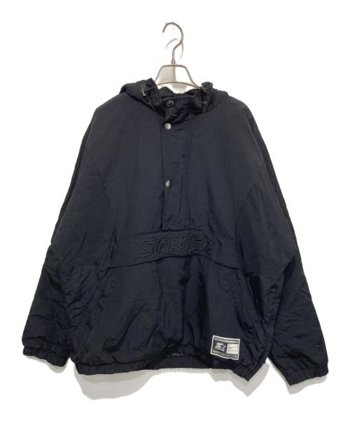 STARTER BLACK LABEL（スターターブラックレーベル）STARTER BLACK LABEL (スターターブラックレーベル) アノラックパーカー ブラック サイズ:XLの古着・服飾アイテム