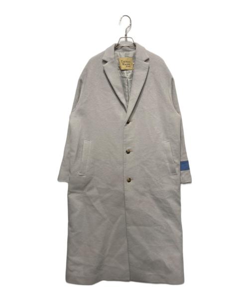 THOMAS MAGPIE（トーマス マグパイ）THOMAS MAGPIE (トーマス マグパイ) angora shaggy coat / アンゴラシャギーコート グレー サイズ:38の古着・服飾アイテム